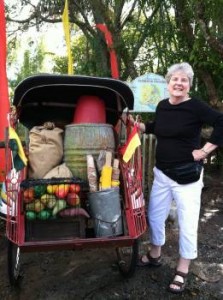 Alrene and cart at ak