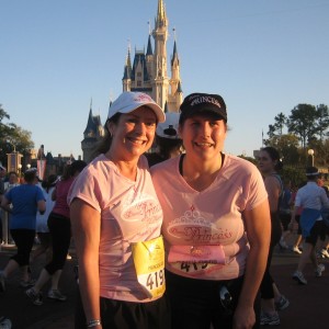 Judy and Jennifer at the 2009 Princess Half Marathon